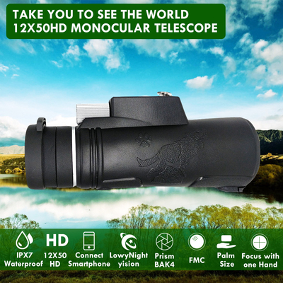 компас фокуса телескопа Monocular HD камеры сотового телефона 10x42 двойной