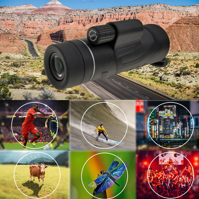 Наивысшая мощность телескопа 12x50 сотового телефона призмы Bak4 Monocular долгосрочная