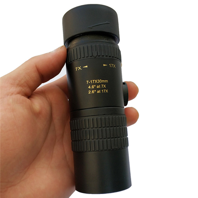 телескоп двойного фокуса 7-17x30 Monocular с треногой зажима телефона для объектива фотоаппарата