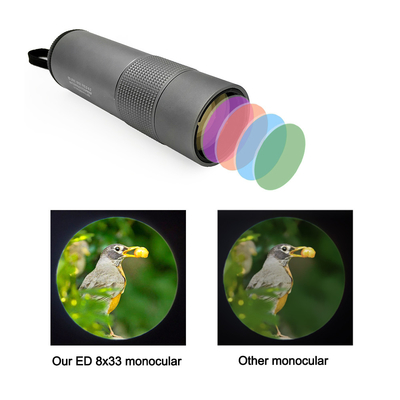 Телескоп стекла 8x33 HD ED Monocular с исправленным участком